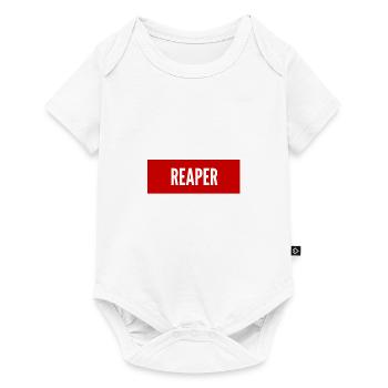 Vorsicht Sensenmann - Baby Premium Kurzarmbody - Weiß - Vorne