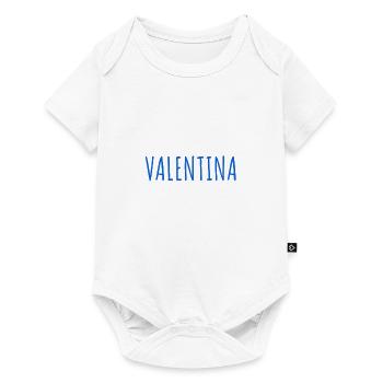 ich bin eine Valentina - Baby Premium Kurzarmbody - Weiß - Vorne