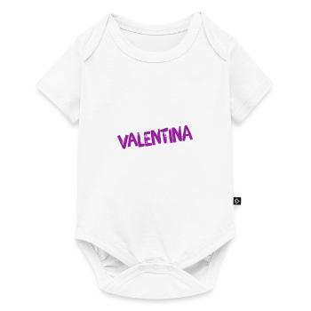 so sieht eine Valentina aus - Baby Premium Kurzarmbody - Weiß - Vorne