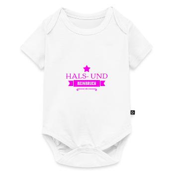 viel Glück - Baby Premium Kurzarmbody - Weiß - Vorne