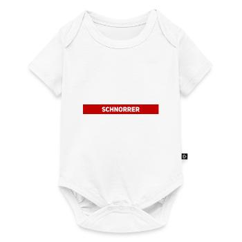 Schnorrer - Baby Premium Kurzarmbody - Weiß - Vorne