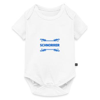 schnorren geht immer - Baby Premium Kurzarmbody - Weiß - Vorne