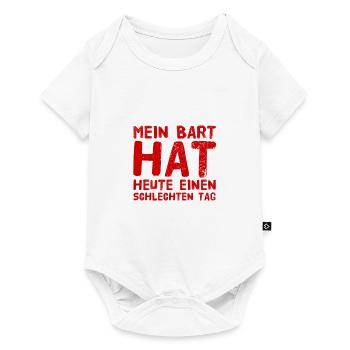 mein Bart - Baby Premium Kurzarmbody - Weiß - Vorne