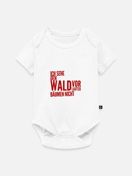 ich sehe nichts - Baby Premium Kurzarmbody - Weiß