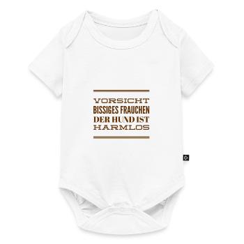 der Hund tut nichts - Baby Premium Kurzarmbody - Weiß - Vorne