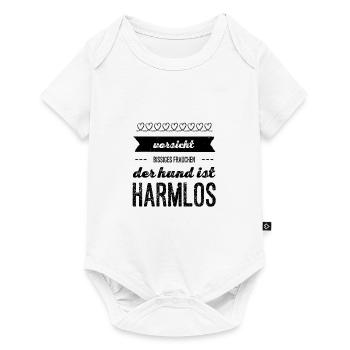 der Hund tut nichts - Baby Premium Kurzarmbody - Weiß - Vorne