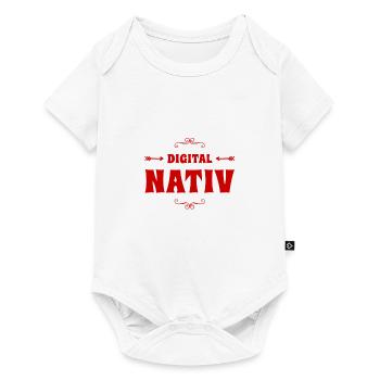 digital Nativ - Baby Premium Kurzarmbody - Weiß - Vorne