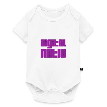 digital nativ - Baby Premium Kurzarmbody - Weiß - Vorne