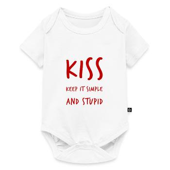keep it simple and stupid - Baby Premium Kurzarmbody - Weiß - Vorne
