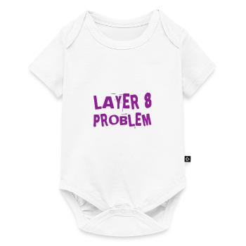 a Layer 8 problem - Baby Premium short-sleeve bodysuit - white - Front