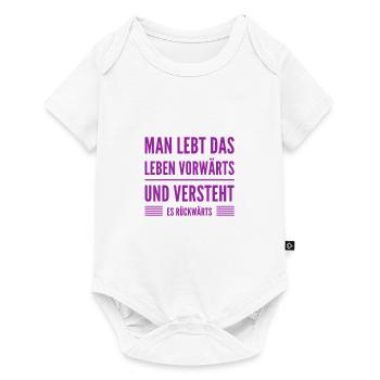 Lebenserfahrung ist genial - Baby Premium Kurzarmbody - Weiß - Vorne