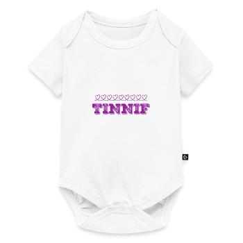 Tinnif - Baby Premium Kurzarmbody - Weiß - Vorne