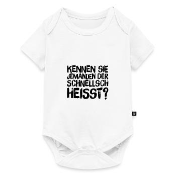 wer heißt den Schnellsch? - Baby Premium Kurzarmbody - Weiß - Vorne
