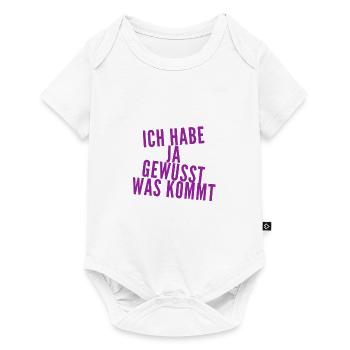 das kam nicht überraschend - Baby Premium Kurzarmbody - Weiß - Vorne