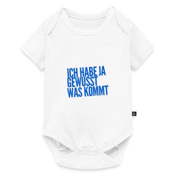 das war klar - Baby Premium Kurzarmbody - Weiß - Vorne