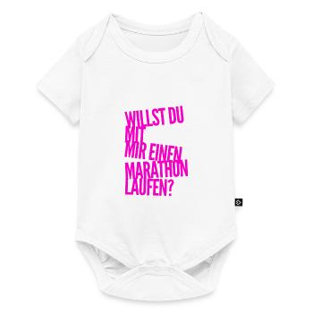 gemeinsamer Marathon - Baby Premium Kurzarmbody - Weiß - Vorne