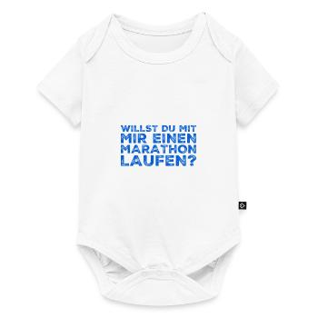 einen Marathon laufen - Baby Premium Kurzarmbody - Weiß - Vorne