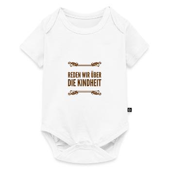 die Kindheit aufarbeiten - Baby Premium Kurzarmbody - Weiß - Vorne