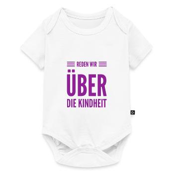 ein paar Worte zur Kindheit - Baby Premium Kurzarmbody - Weiß - Vorne