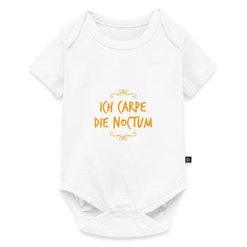 so sieht eine Nachteule aus - Baby Premium Kurzarmbody - Weiß - Vorne