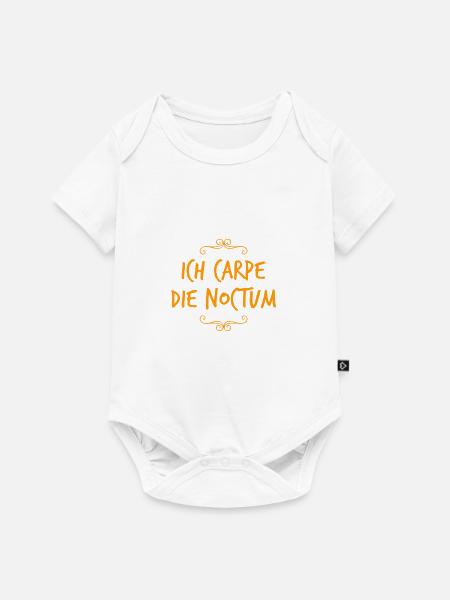 so sieht eine Nachteule aus - Baby Premium Kurzarmbody - Weiß