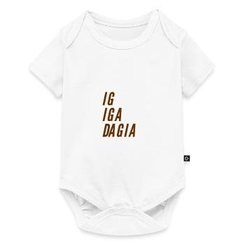 ich gehe - Baby Premium Kurzarmbody - Weiß - Vorne