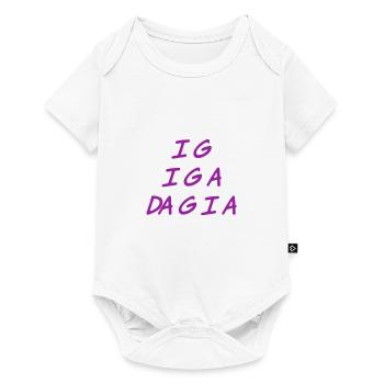 ich muss auch los - Baby Premium Kurzarmbody - Weiß - Vorne