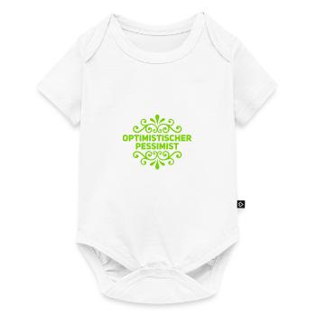 ich bin gerne Pessimist - Baby Premium Kurzarmbody - Weiß - Vorne