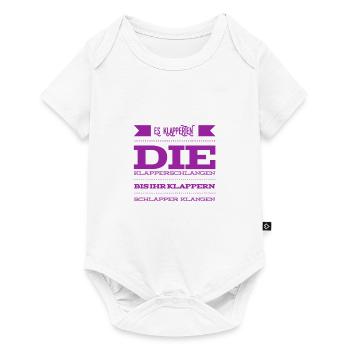 ich steh auf Zungenbrecher - Baby Premium Kurzarmbody - Weiß - Vorne