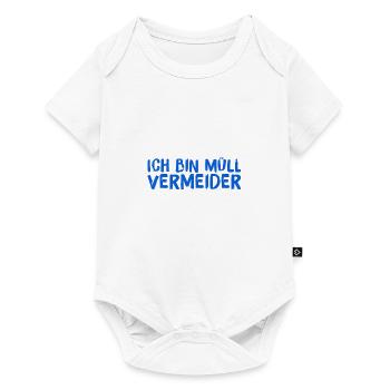 ich vermeide Müll - Baby Premium Kurzarmbody - Weiß - Vorne