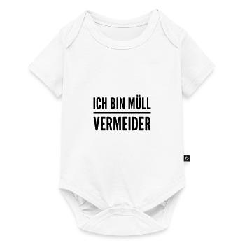 Müllvermeidung ist genial - Baby Premium Kurzarmbody - Weiß - Vorne