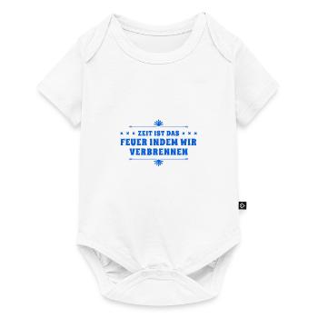 wir vergehen in der Zeit - Baby Premium Kurzarmbody - Weiß - Vorne