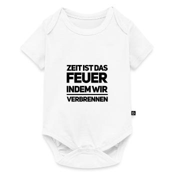 Leben heißt Vergänglichkeit - Baby Premium Kurzarmbody - Weiß - Vorne