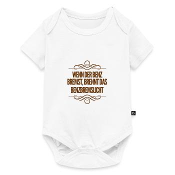 Vollbremsung - Baby Premium Kurzarmbody - Weiß - Vorne