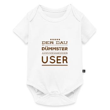 dümmster User - Baby Premium Kurzarmbody - Weiß - Vorne