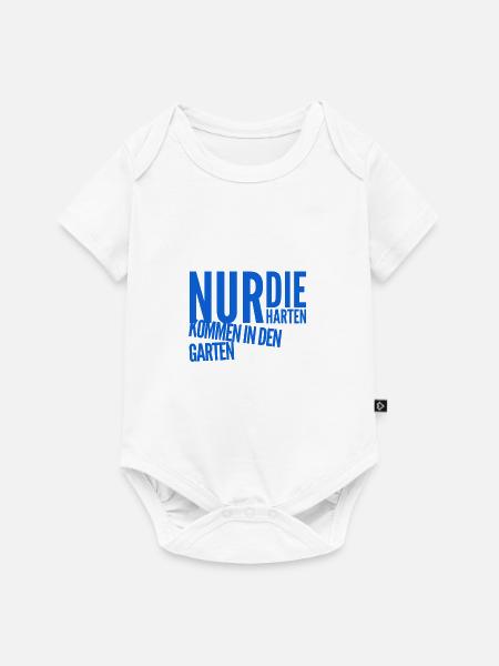 ab in den Garten - Baby Premium Kurzarmbody - Weiß