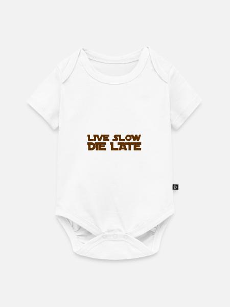 keinen Stress - Baby Premium Kurzarmbody - Weiß