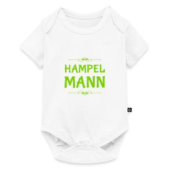 vor dir steht ein Hampelmann - Baby Premium Kurzarmbody - Weiß - Vorne