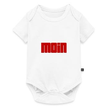 Grüße auf norddeutsch - Baby Premium Kurzarmbody - Weiß - Vorne