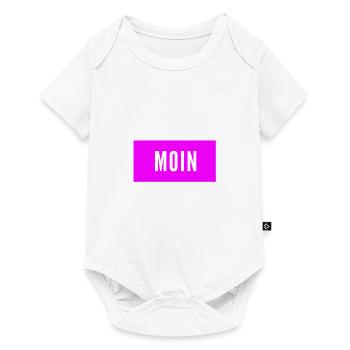 guten Tag auf norddeutsch - Baby Premium Kurzarmbody - Weiß - Vorne