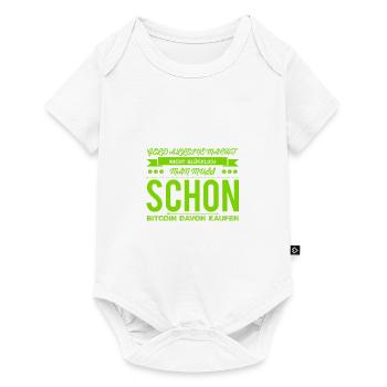 Satoshi geht immer - Baby Premium Kurzarmbody - Weiß - Vorne