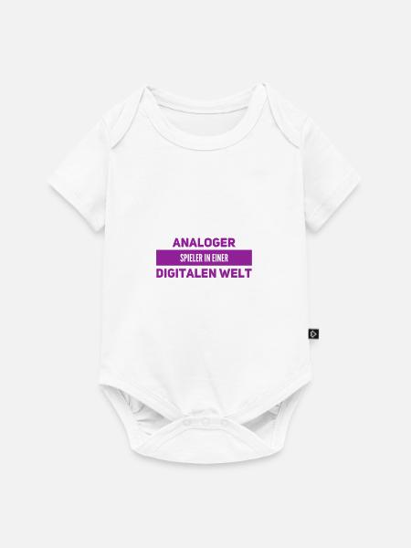 analog geht immer - Baby Premium Kurzarmbody - Weiß