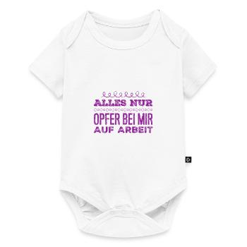 es gibt nur Opfer auf Arbeit - Baby Premium Kurzarmbody - Weiß - Vorne