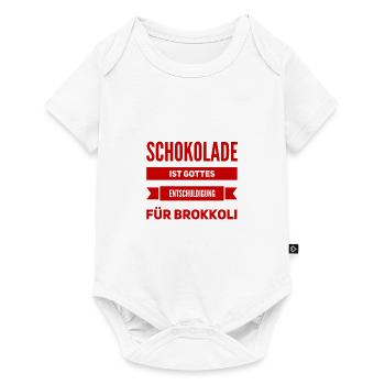 Chocolate is always a good idea - Baby Premium short-sleeve bodysuit - white - Front