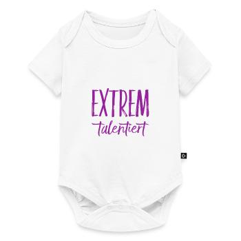 ich bin ein extremes Talent - Baby Premium Kurzarmbody - Weiß - Vorne