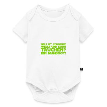 Flat jokes are great - Baby Premium short-sleeve bodysuit - white - Front