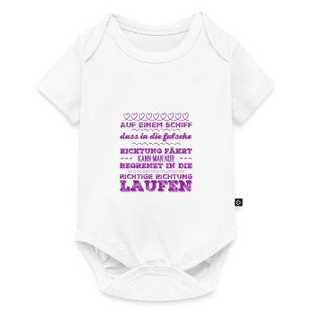 to run in the right direction - Baby Premium short-sleeve bodysuit - white - Front