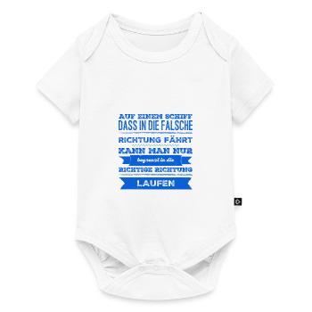 dans la bonne direction - Body à manches courtes Premium Bébé - blanc - Devant