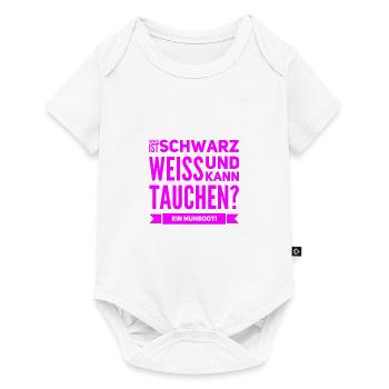 A cow diving - Baby Premium short-sleeve bodysuit - white - Front