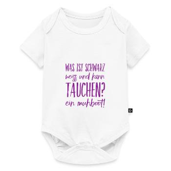 a diving cow - Baby Premium short-sleeve bodysuit - white - Front